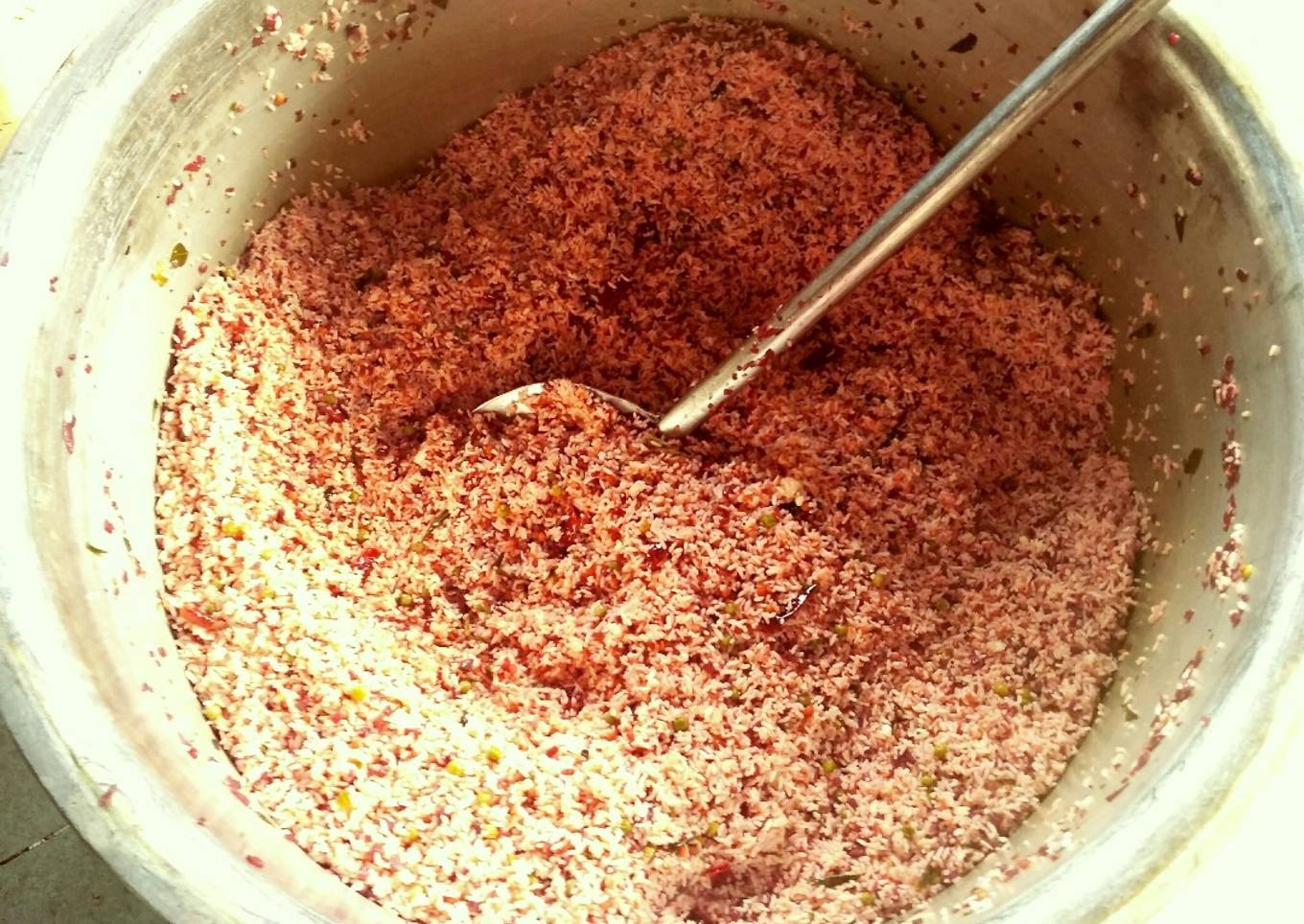 Beetroot & Green Peas Rice