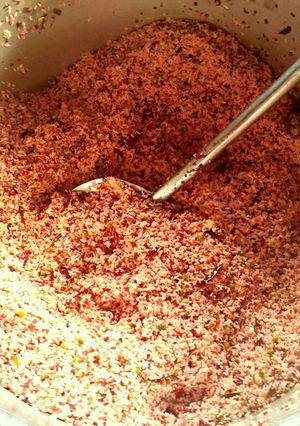 A picture of Beetroot & Green Peas Rice.