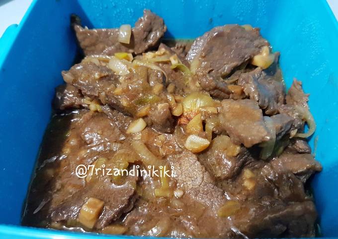 Beef teriyaki (daging teriyaki)