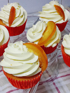 Una foto de Cupcakes de naranja!