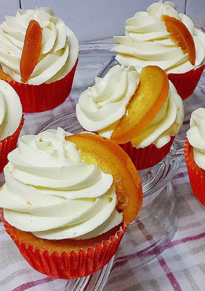 Una foto de Cupcakes de naranja!