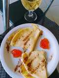 Crepioca de queijo vegano