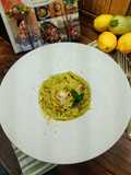 Cukkinikrémes spagetti mentával és citrommal/ Spaghetti con le zucchine