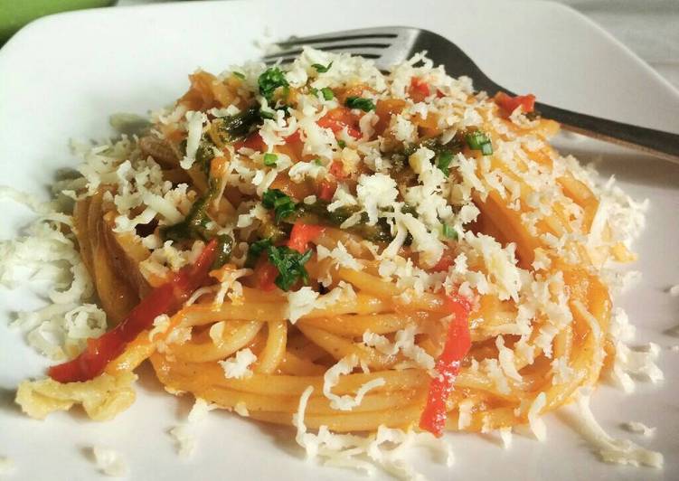 Resep Spaghetti Homemade Sauce by Kenyangan yang Enak Banget