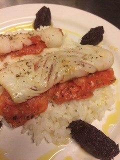 Una foto de Rollito de bacalao 🍅🍃🍅🍃🍚