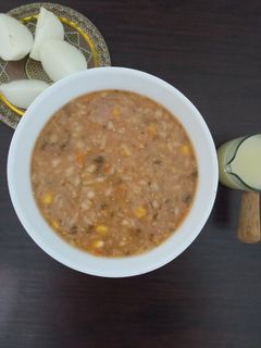 عکسی از دستور سوپ جو