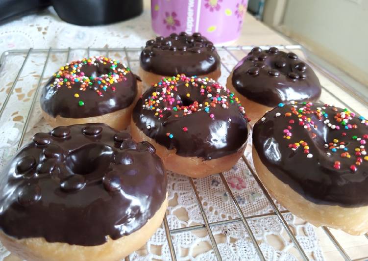 Cara Gampang Menyiapkan Donat empuk menul gendut eggless 😍 yang Lezat Sekali