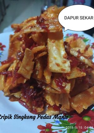 Foto resep Keripik Kering singkong Pedas Manis