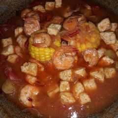 A picture of Udang saus padang.