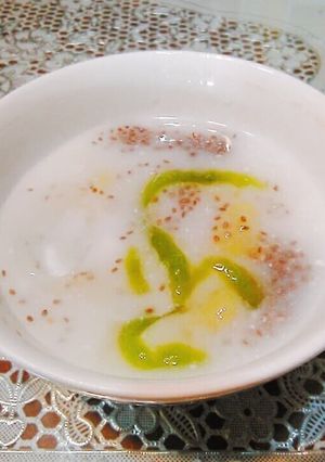 Hình của món Chè khoai trộn.