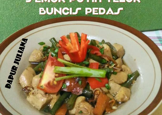 Standar Bagaimana cara memasak 💠Semur Putih Telur Buncis Pedas 🌶 💢 yang sesuai selera
