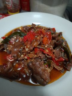 Foto resep Balado lidah sapi slice