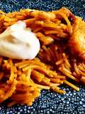 Fideuá with Octopus and Shrimp with Aioli