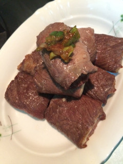 氣炸豆腐梅花牛-簡單料理 的食譜成品照片