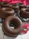Donuts de calabaza muerte por chocolate