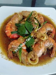 Foto resep Udang masak kecap simpel