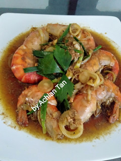 Foto resep Udang masak kecap simpel