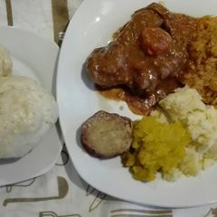 A picture of Brisket stew for supper.