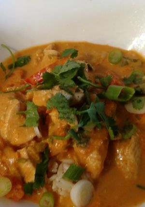 A picture of Red Curry Chicken.