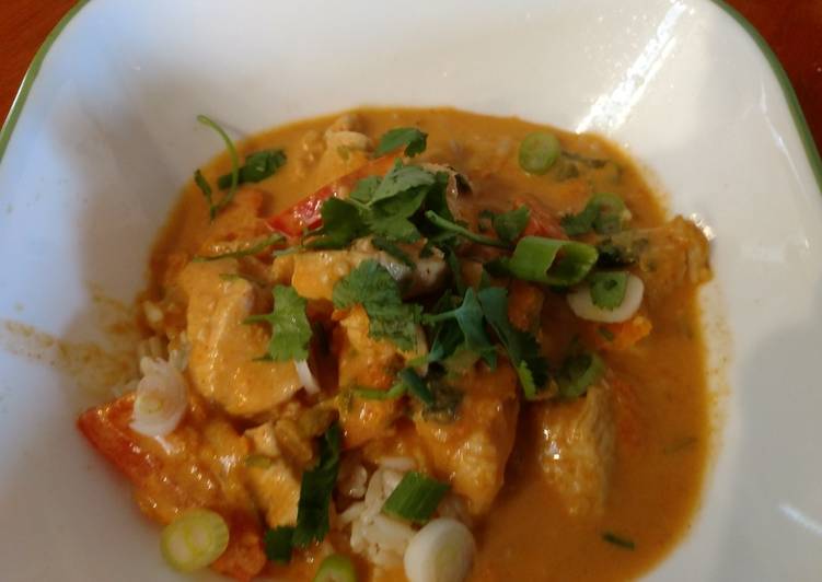 Homemade Red Curry Chicken