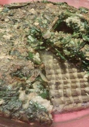 Una foto de Tortilla de acelga sin huevo