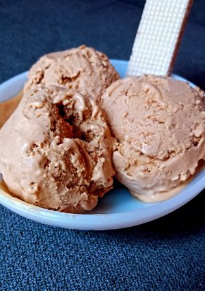 Una foto de Helado de dulce de leche