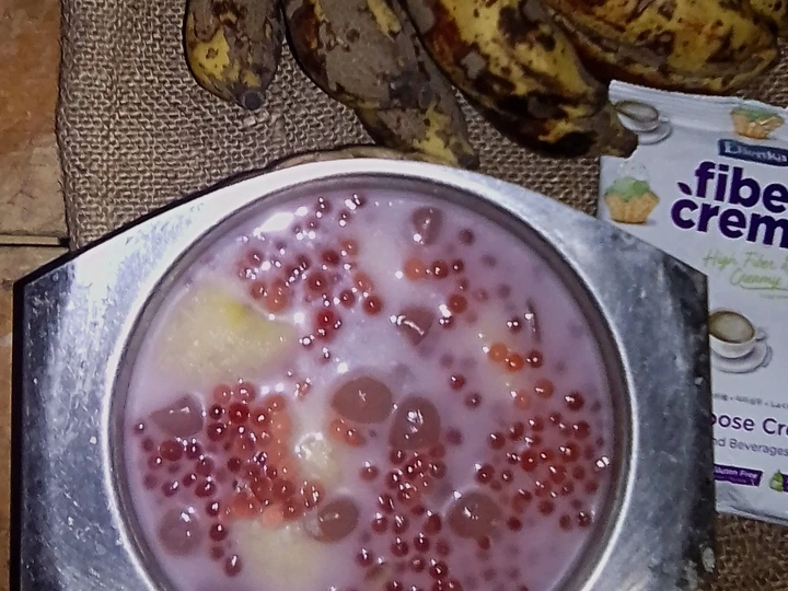 Cara Sederhana Membikin Resep  Kolak Pisang Kolang Kaling Mutiara Fiber Creme yang Enak Banget, Lezat