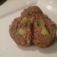 A picture of Crunchy Zucchini Stuffed Meatballs.