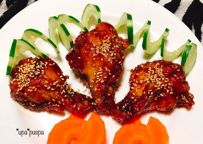 Resep Niiyama Japanese Spicy chicken drumstick (pirikara teba ピリ辛手羽元 ...