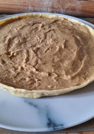 Une photo de Tarte speculoos pistache
