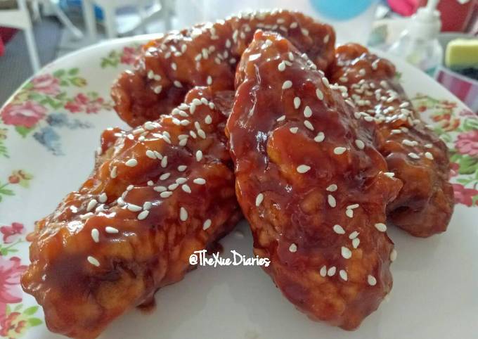 Korean Fried Chicken | Ayam Goreng ala Richeese