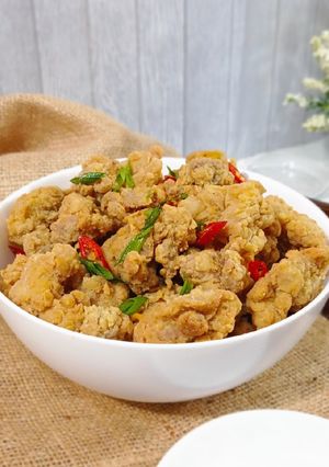 Foto resep Ayam Popcorn Goreng Bawang