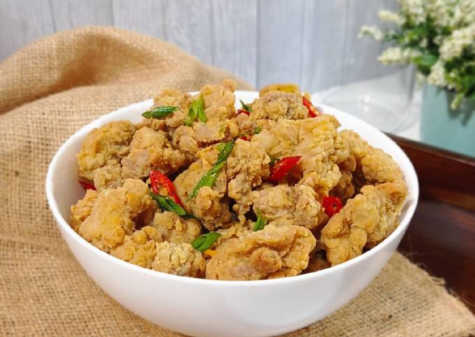 Ayam Popcorn Goreng Bawang