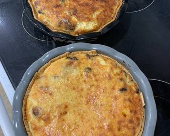 Easy Fast Cooking Veggie quiche makes 2 Delicious Nutritious