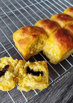 Foto resep Roti Sobek Labu Kuning (Tanpa Telur)