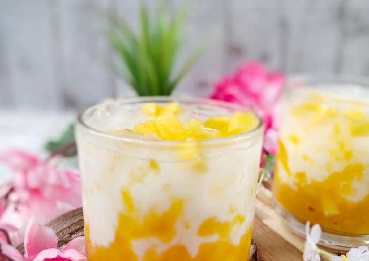 Cara Gampang Menyiapkan Mango Milk Ice yang Lezat