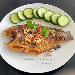 A picture of Fried Tilapia With Crispy Garlic.
