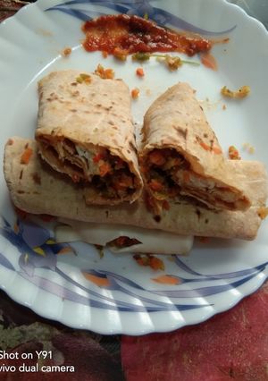 A picture of Mixed Vegetables Roll.