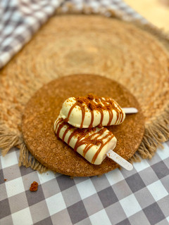 Una foto de Helado de galletas lotus