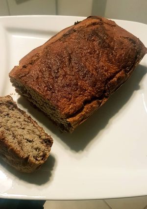 Une photo de Banana bread healthy marbré