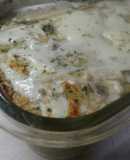 Tortilla de coliflor al horno gratinada
