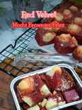 Red Velvet Mochi Brownies Bite