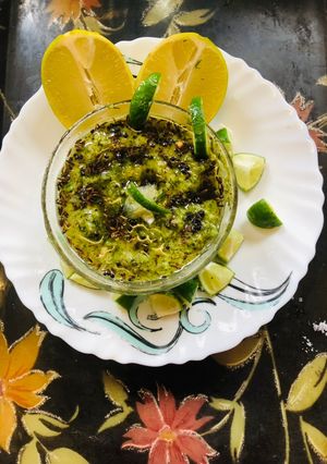 A picture of Gondhoraj Lemon chutney.