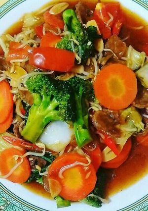 Foto resep Tumis sayur bakso crispy