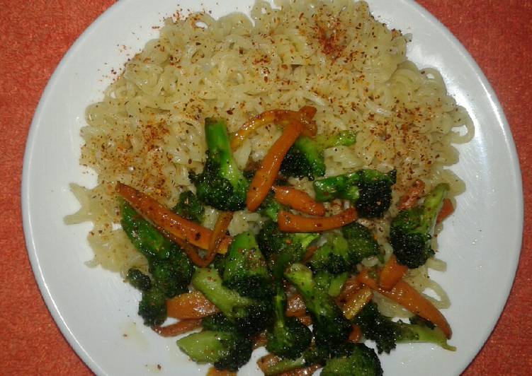 Recipe of Super Quick Homemade Broccoli /noodles #vegetables contest