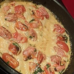 A picture of Summer Patio Tomato Pasta Rosa.