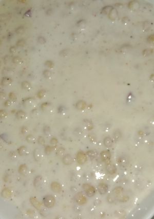 A picture of Boondi Raita.