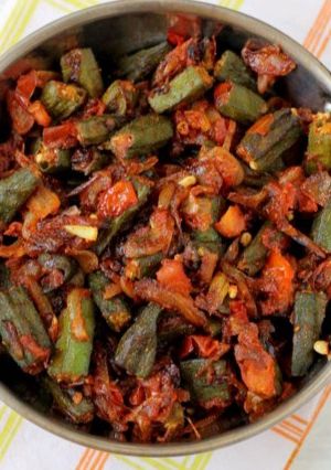 A picture of Bhindi masala.