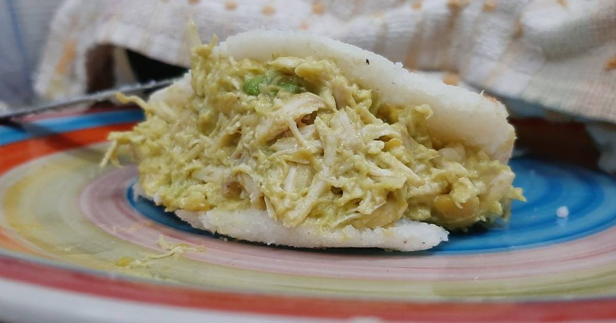 Arepnas Rellenas Arepas colombianas rellenas de pollo - 40 recetas caseras- Cookpad