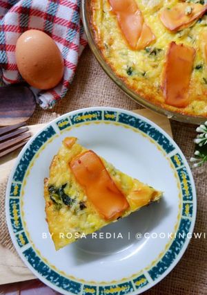 Foto resep Crustless Spinach Quiche